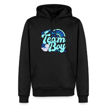 Gender Reveal Babyboy Baby Shower - Männer Premium Bio Hoodie - Schwarz - Vorne - Nico (187cm)