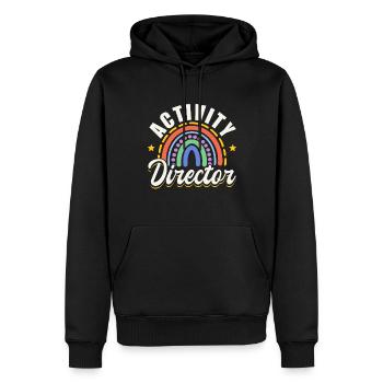 Awesome Activity Director - Männer Premium Bio Hoodie - Schwarz - Vorne - Nico (187cm)