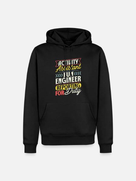 Activity Assistant Professionals - Männer Premium Bio Hoodie - Schwarz