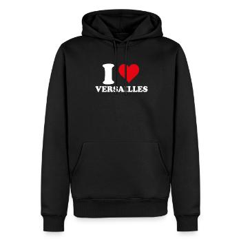 Ich liebe Versailles Geschenktourismus - Männer Premium Bio Hoodie - Schwarz - Vorne - Nico (187cm)