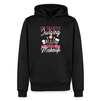 MUA Beautician Make Up Artist I'm - Männer Premium Bio Hoodie - Schwarz - Vorne - Nico (187cm)