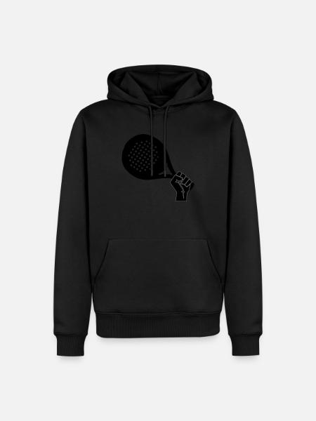 Padel - Männer Premium Bio Hoodie - Schwarz