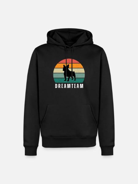 Dreamteam - Männer Premium Bio Hoodie - Schwarz