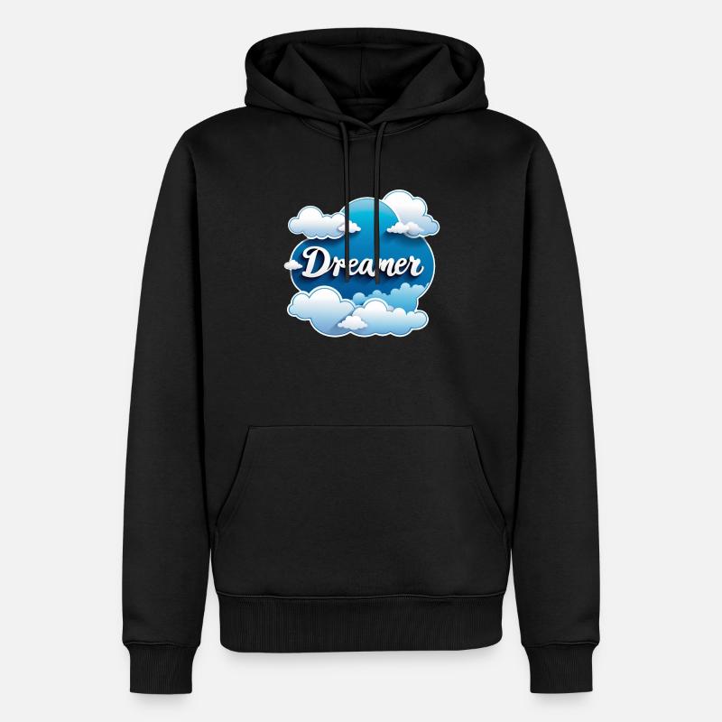 Träumer - Träumer - Träumer - Traum - Träumerei - Männer Premium Bio Hoodie - Schwarz