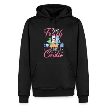 Skincare Esthetician Skin - Männer Premium Bio Hoodie - Schwarz - Vorne - Nico (187cm)