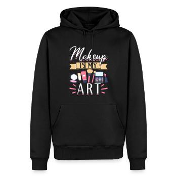 Makeup Artist Beautician & - Männer Premium Bio Hoodie - Schwarz - Vorne - Nico (187cm)
