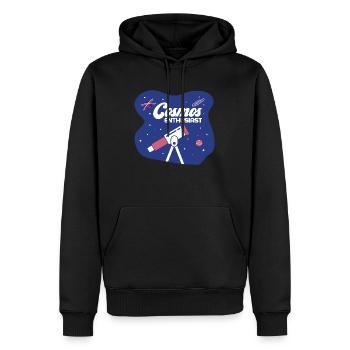 Cosmos Enthusiast Astronomy Telescope Stargazer - Männer Premium Bio Hoodie - Schwarz - Vorne - Nico (187cm)