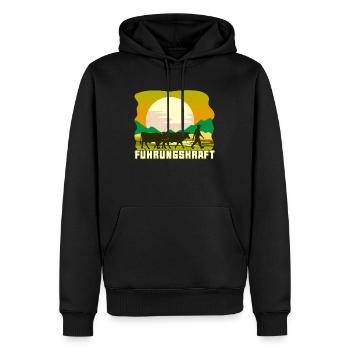 Landwirt Bauer Viehzüchter Milchbauer Geschenkidee - Männer Premium Bio Hoodie - Schwarz - Vorne - Nico (187cm)
