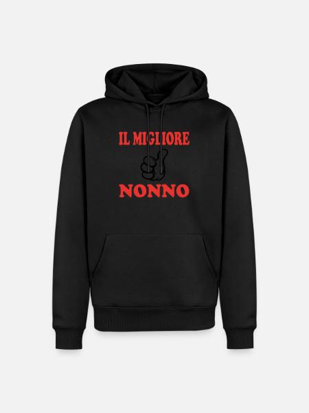 IL MIGLIORE NONNO - Men’s Premium Organic Hoodie - black