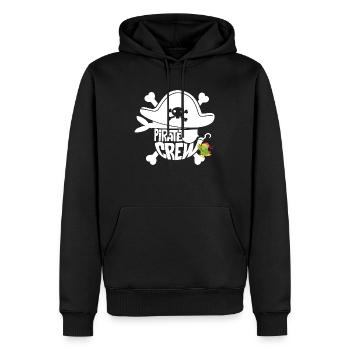 Pirate anniversaire fête groupe chemise Buccaneers - Sweat à capuche Premium bio Homme - noir - Devant - Nico (187cm)
