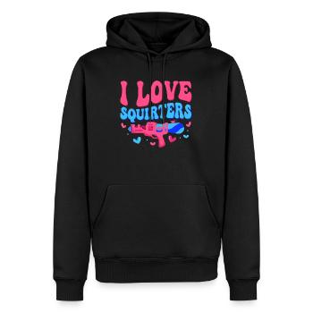 I Love Squirters Squirt Gun Summer Water Fun - Männer Premium Bio Hoodie - Schwarz - Vorne - Nico (187cm)