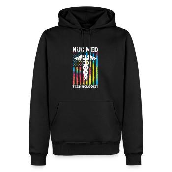 Radiologie Nuklear Atom Nuklearmedizin - Männer Premium Bio Hoodie - Schwarz - Vorne - Nico (187cm)