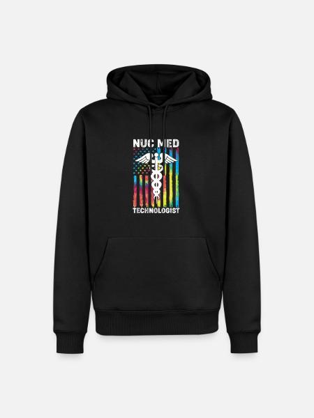 Radiologie Nuklear Atom Nuklearmedizin - Männer Premium Bio Hoodie - Schwarz
