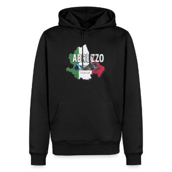 Abruzzes Italie Région Rétro Vintage Souvenir - Sweat à capuche Premium bio Homme - noir - Devant - Nico (187cm)