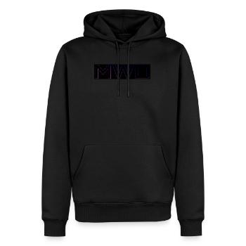 MWD Profile C - Men’s Premium Organic Hoodie - black - Front - Nico (187cm)