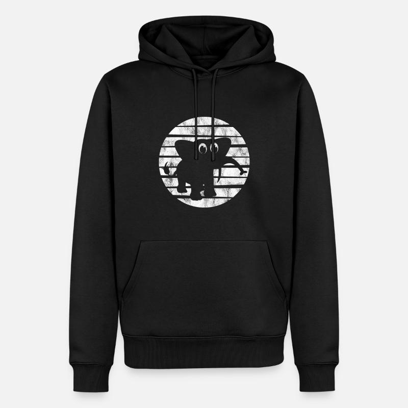 Eléphant éléphant pour enfants - Sweat à capuche Premium bio Homme - noir