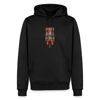 Chinesisch_Architektur im Kongmiao_Dacheng 1727 - Männer Premium Bio Hoodie - Schwarz - Vorne - Nico (187cm)