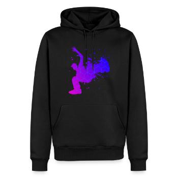 Bgirl Breakdance Break Dance Herren Hiphop - Männer Premium Bio Hoodie - Schwarz - Vorne - Nico (187cm)