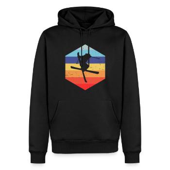 Ski Freestyle Herren Freestyle Ski Slopestyle - Männer Premium Bio Hoodie - Schwarz - Vorne - Nico (187cm)