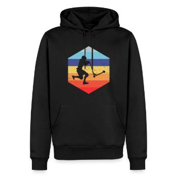 Scooter Pour Hommes Stunt Stunt Scooter Scooter Scooter - Sweat à capuche Premium bio Homme - noir - Devant - Nico (187cm)