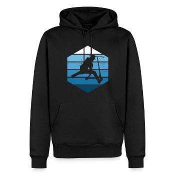 Scooter Stunt Stuntscooter Tretroller Scooter - Sweat à capuche Premium bio Homme - noir - Devant - Nico (187cm)