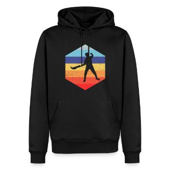 Pelote vasca Pelote Jai Alai Basque Pelote Homme - Sweat à capuche Premium bio Homme - noir - Devant - Nico (187cm)