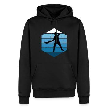 Basque Pelota Herren Pelota vasca Jai Alai - Männer Premium Bio Hoodie - Schwarz - Vorne - Nico (187cm)