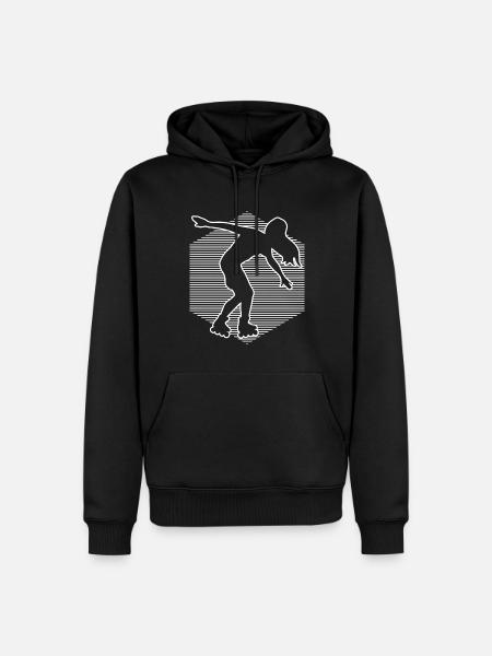 Rollschuhlaufen Rollerskaten Rollschuh Rollerskate - Männer Premium Bio Hoodie - Schwarz