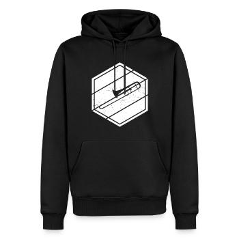 Posaunisten Posaunist Blaskapelle Tenorposaune - Männer Premium Bio Hoodie - Schwarz - Vorne - Nico (187cm)