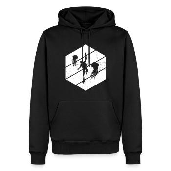 Plongée sous-marine Plongée sous-marine - Sweat à capuche Premium bio Homme - noir - Devant - Nico (187cm)