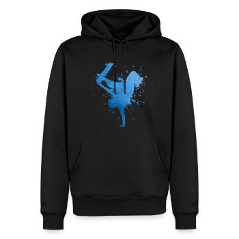 Skateboarder Patinage Skateboard Hommes Femmes - Sweat à capuche Premium bio Homme - noir - Devant - Nico (187cm)