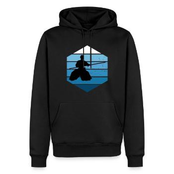 Kampfsport Aikido Herren Aikidoka Damen Martial Ar - Männer Premium Bio Hoodie - Schwarz - Vorne - Nico (187cm)