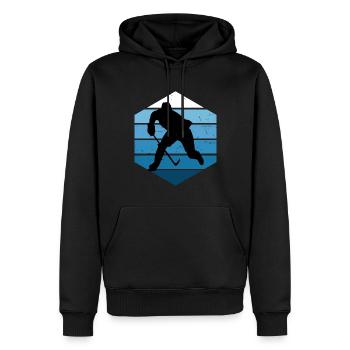 Herren Eishockey spielen Eishockey Spieler - Männer Premium Bio Hoodie - Schwarz - Vorne - Nico (187cm)