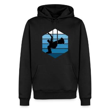 Hip Hop Breakdance Bboy Hiphop Femmes Bgirl - Sweat à capuche Premium bio Homme - noir - Devant - Nico (187cm)