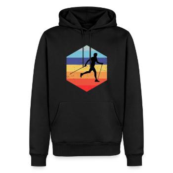 Men's Nordic Walker Walker Women's Nordic Walking - Men’s Premium Organic Hoodie - black - Front - Nico (187cm)