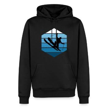 Ski Freestyle Slopestyle Freestyle Ski Herren - Männer Premium Bio Hoodie - Schwarz - Vorne - Nico (187cm)