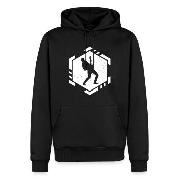 Egitarre electronic guitar Guitar E-gitarre - Männer Premium Bio Hoodie - Schwarz - Vorne - Nico (187cm)