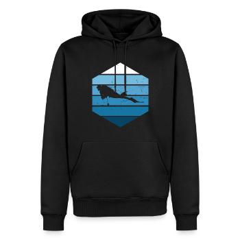 Taucher Free Dive Diver Scuba Diver Scuba Tauchen - Männer Premium Bio Hoodie - Schwarz - Vorne - Nico (187cm)