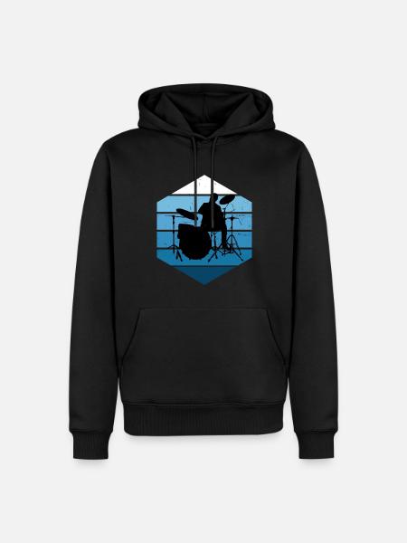 Drumming Women Drummer Men - Men’s Premium Organic Hoodie - black