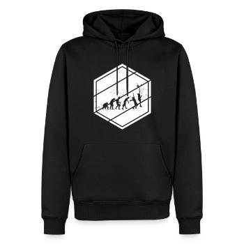 Paddle Tennis Paddle Raquette Paddle Homme - Sweat à capuche Premium bio Homme - noir - Devant - Nico (187cm)
