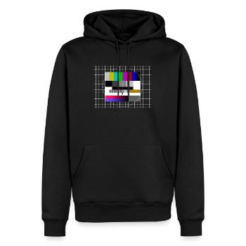 Testbild - Männer Premium Bio Hoodie - Schwarz - Vorne - Nico (187cm)