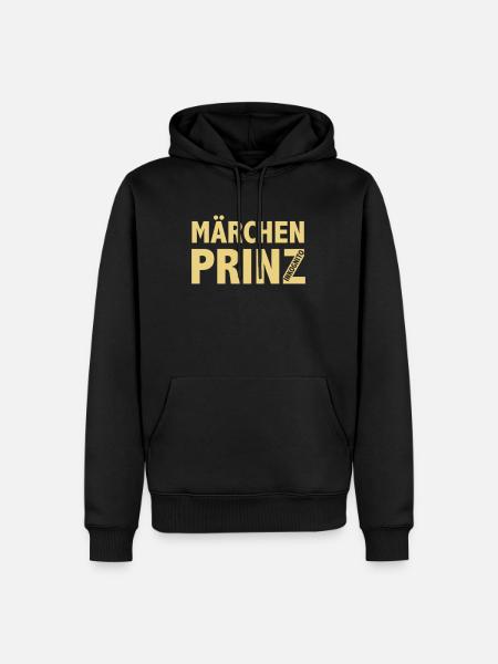 Märchenprinz Inkognito - Männer Premium Bio Hoodie - Schwarz