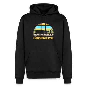 Landwirt Bauer Viehzüchter Milchbauer Geschenkidee - Männer Premium Bio Hoodie - Schwarz - Vorne - Nico (187cm)