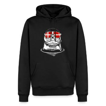 Robbe Dänemark Sonnenbrille Tiere Urlaub Wilsigns - Männer Premium Bio Hoodie - Schwarz - Vorne - Nico (187cm)