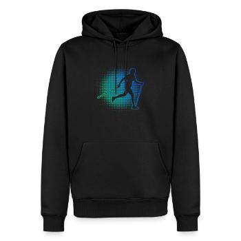 Nordic Walking Walker Walking Nordic Walker - Männer Premium Bio Hoodie - Schwarz - Vorne - Nico (187cm)