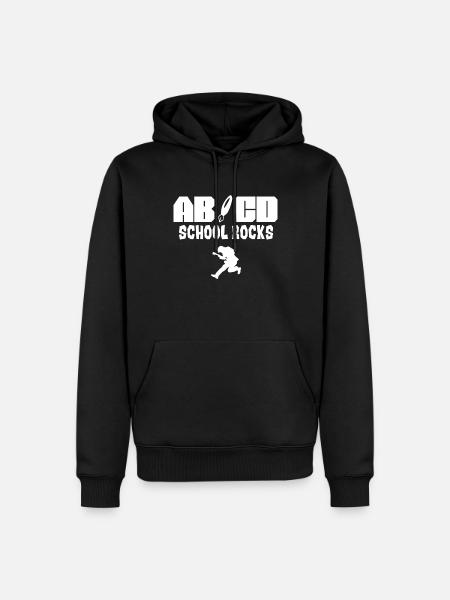 Enseignant ABCD School Rocks - Sweat à capuche Premium bio Homme - noir