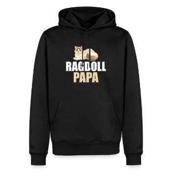 Ragdoll Cat Cat - Sweat à capuche Premium bio Homme - noir - Devant - Nico (187cm)