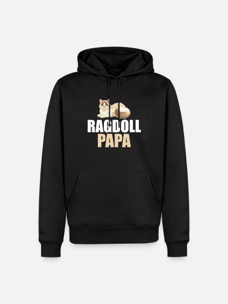 Ragdoll Cat Cat - Sweat à capuche Premium bio Homme - noir
