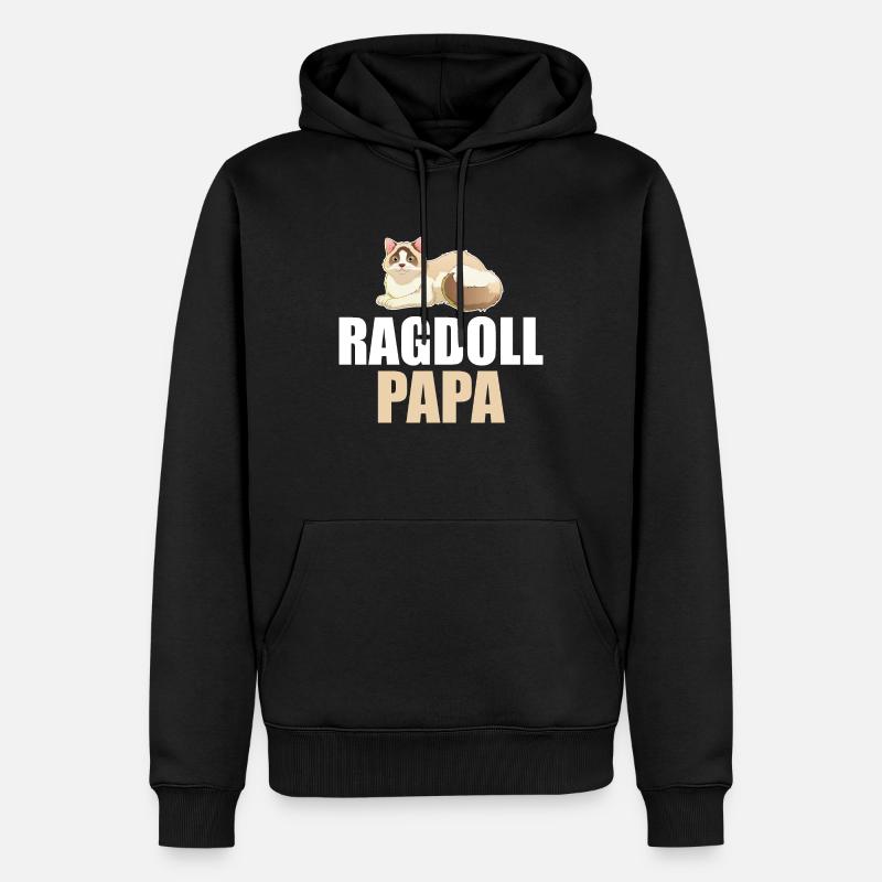 Ragdoll Cat Cat - Sweat à capuche Premium bio Homme - noir