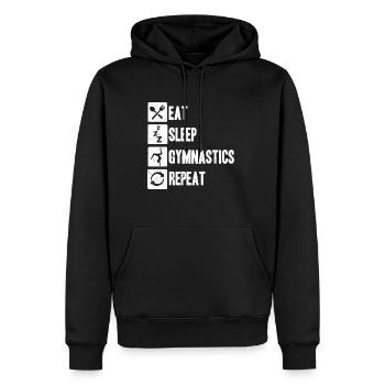 Turnen Turntrainer Gymnsatik Sportverein Sport Han - Männer Premium Bio Hoodie - Schwarz - Vorne - Nico (187cm)